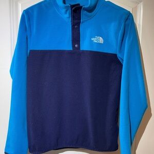 The North Face Kids Two-Tone Blue Fleece Pullover